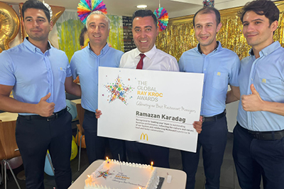 McDonald’s Türkiye’nin Restoran Müdürlerine Global Ödül
